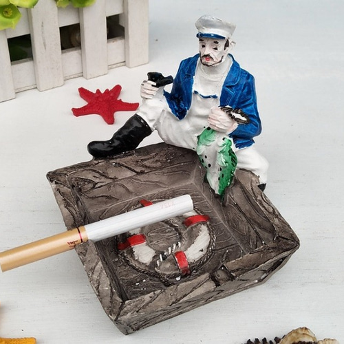 アンティーク 雑貨 灰皿 ひと息休憩海賊灰皿 その他インテリア雑貨