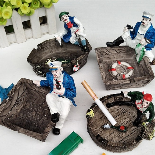 アンティーク 雑貨 灰皿 ひと息休憩海賊灰皿 その他インテリア雑貨