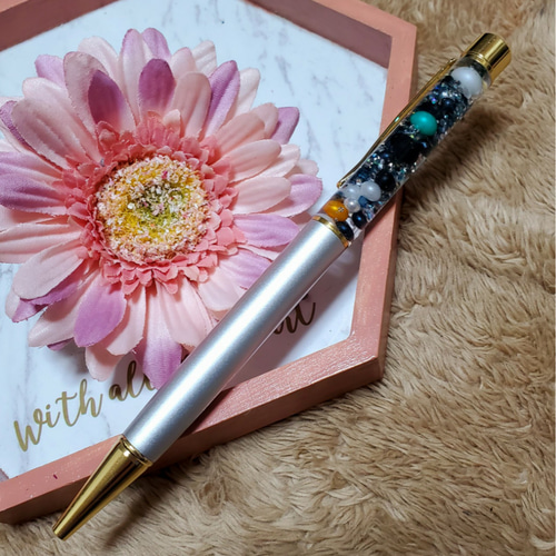 蛇柱 伊黒小芭内 ハーバリウムボールペン＆ペン立て...♪*ﾟ ペン・筆記 