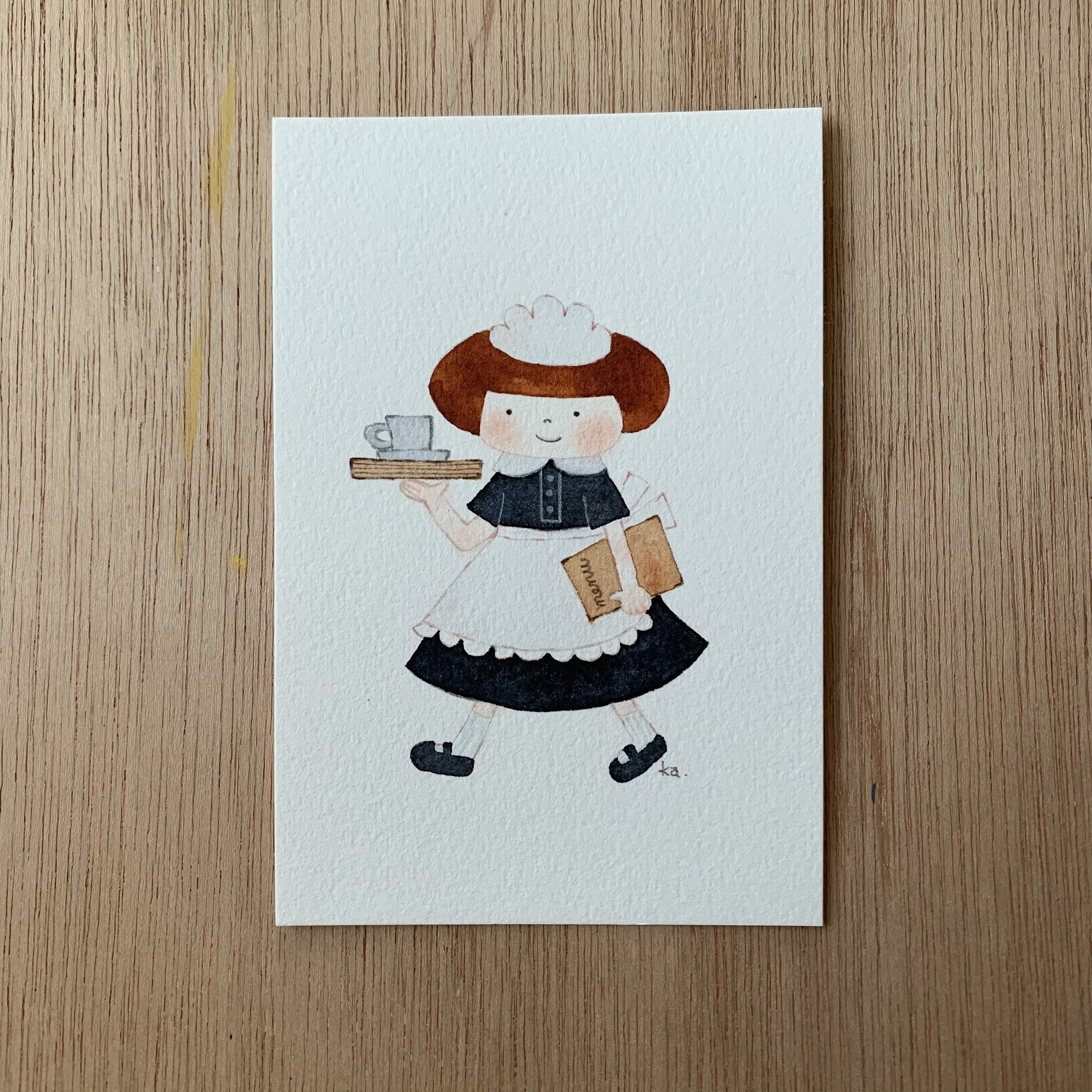 「cafeteria」　原画　送料無料