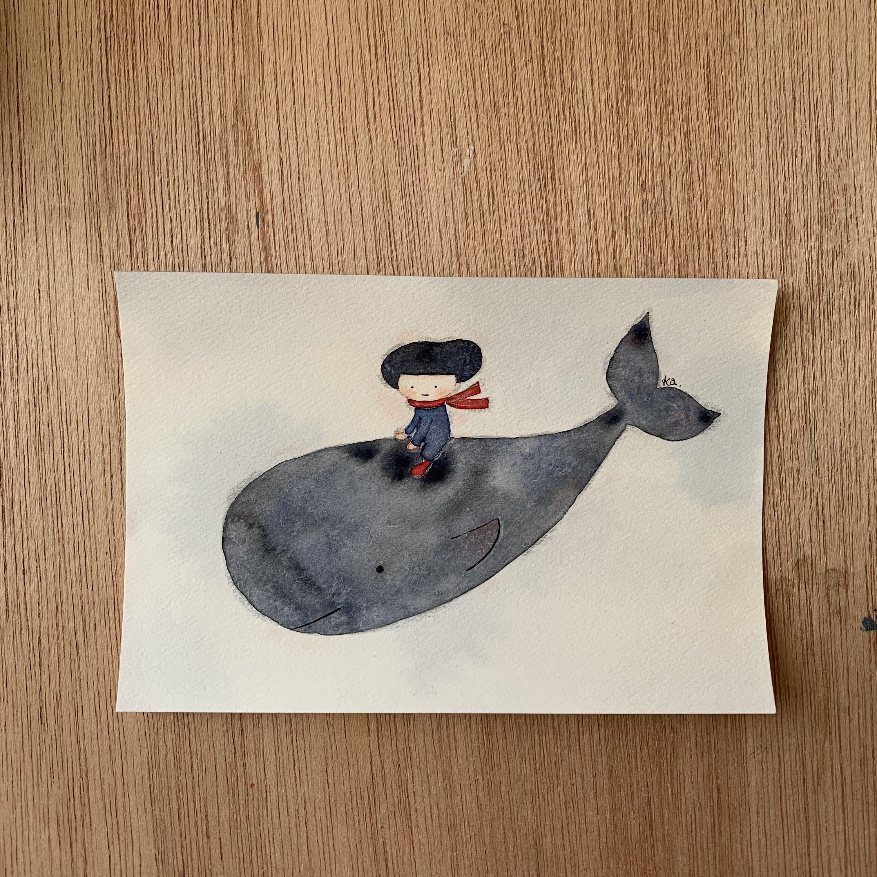 「クジラに乗って」原画　送料無料