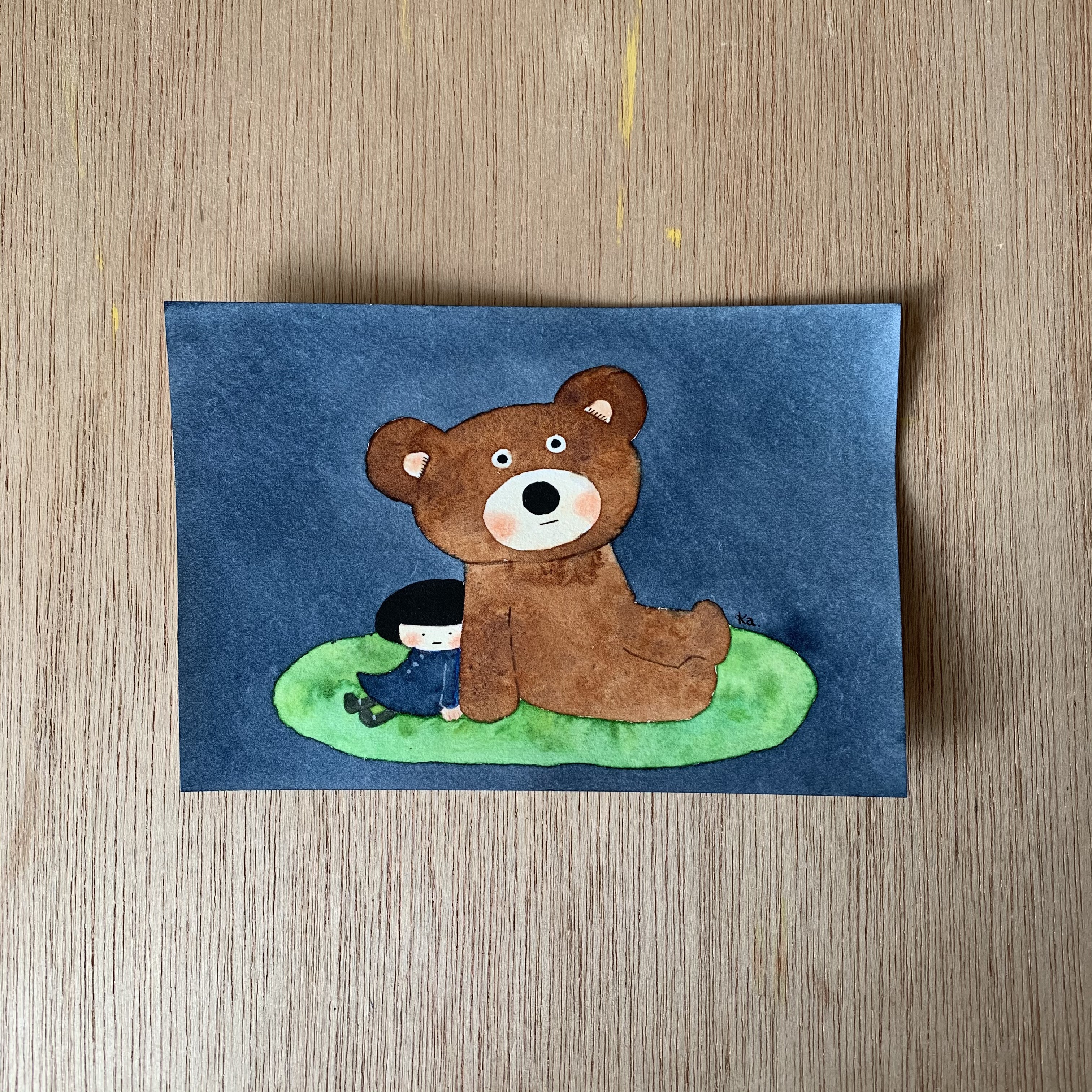 「indigo blueにつつまれて」原画　送料無料