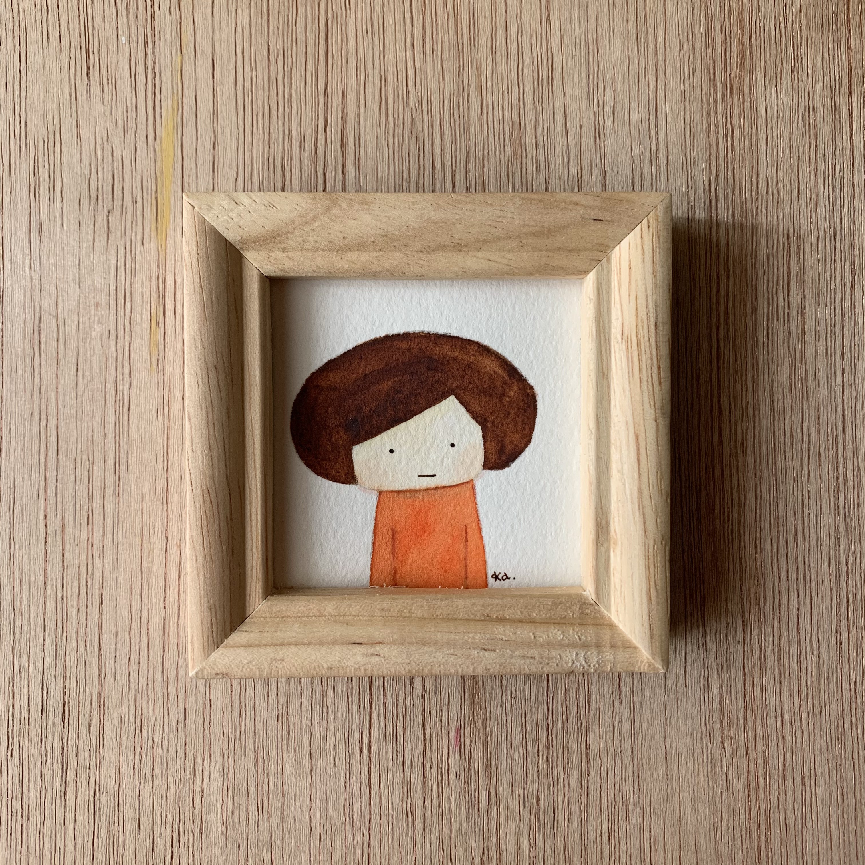 「あの子」シリーズ①ミニ額　原画