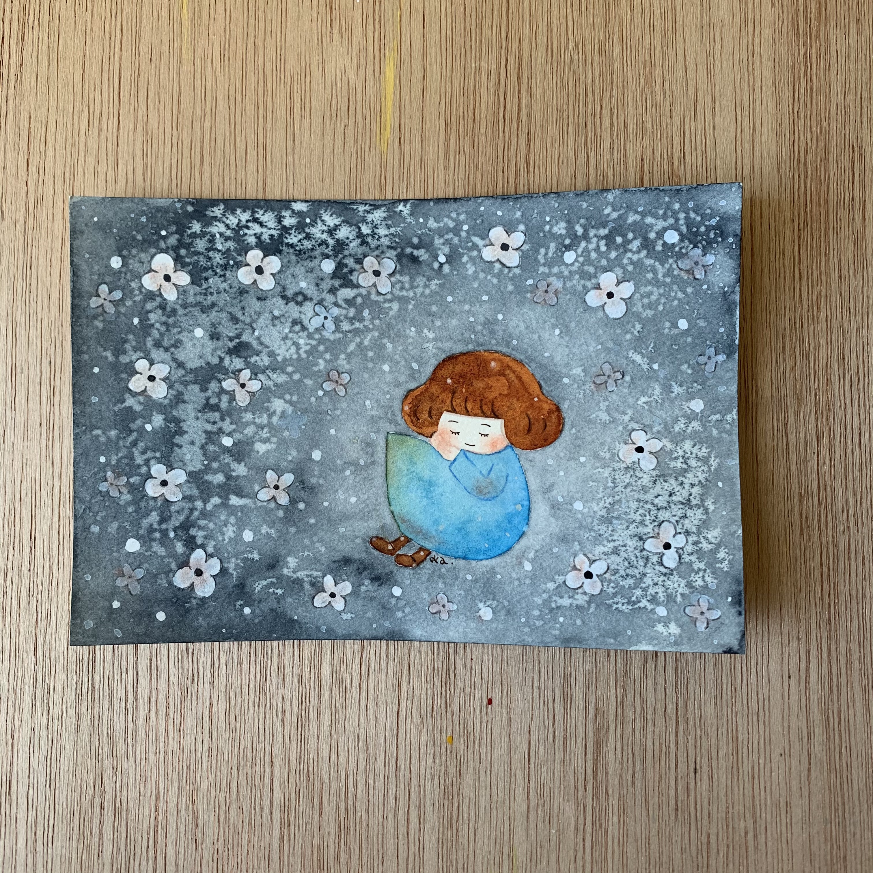 「春が来る」原画　送料無料