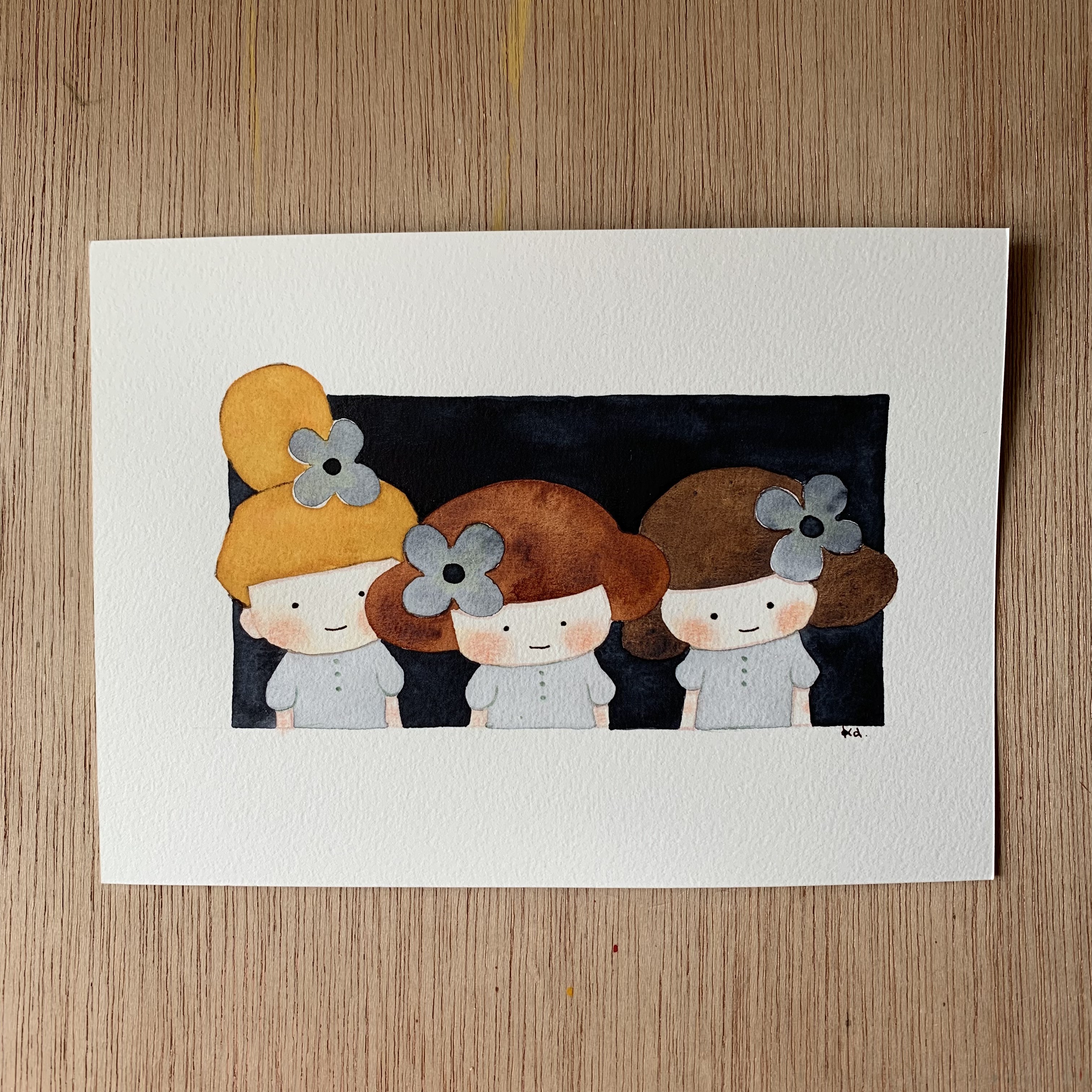 「雨のち晴れ」原画　送料無料