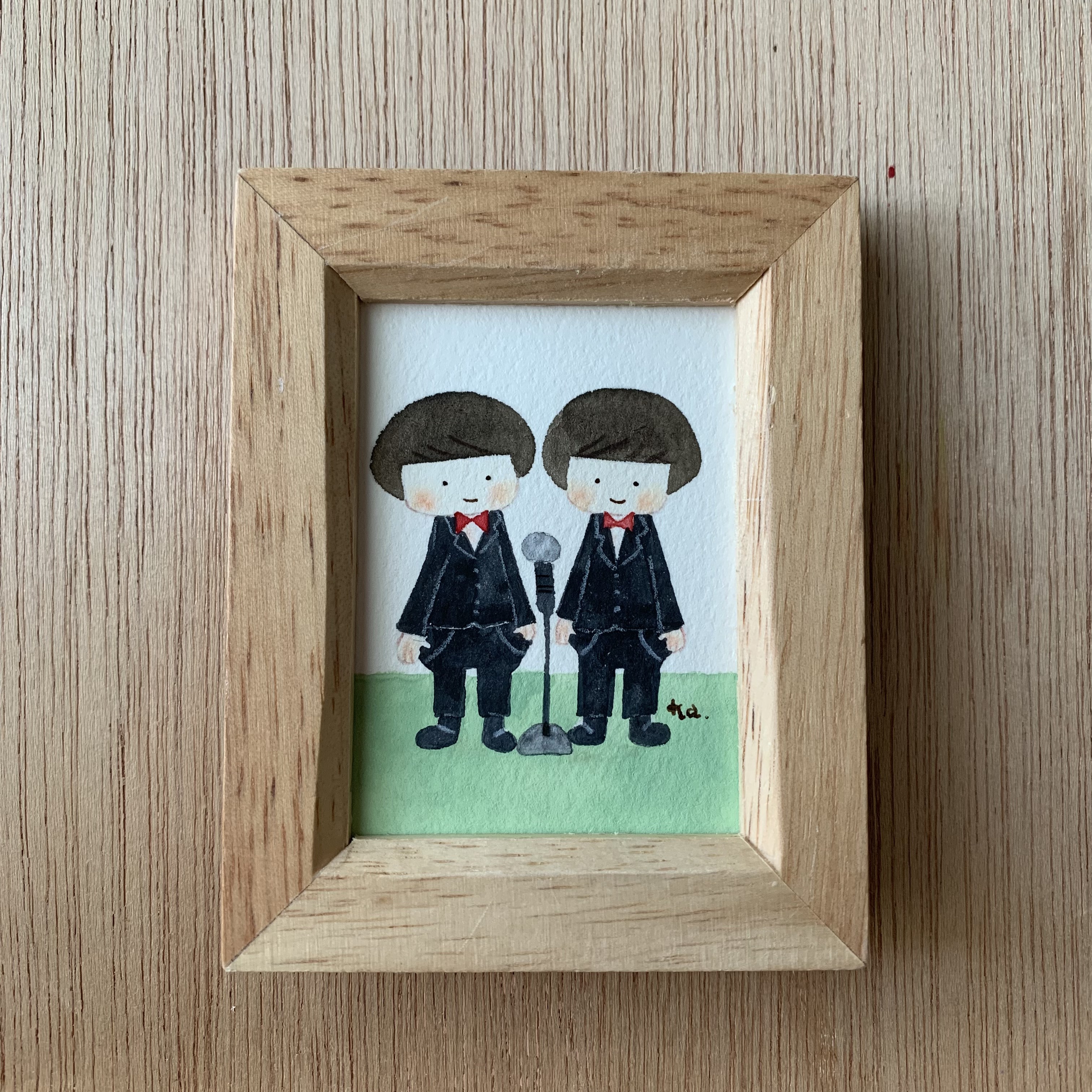 「夢をみる」ミニ額　原画