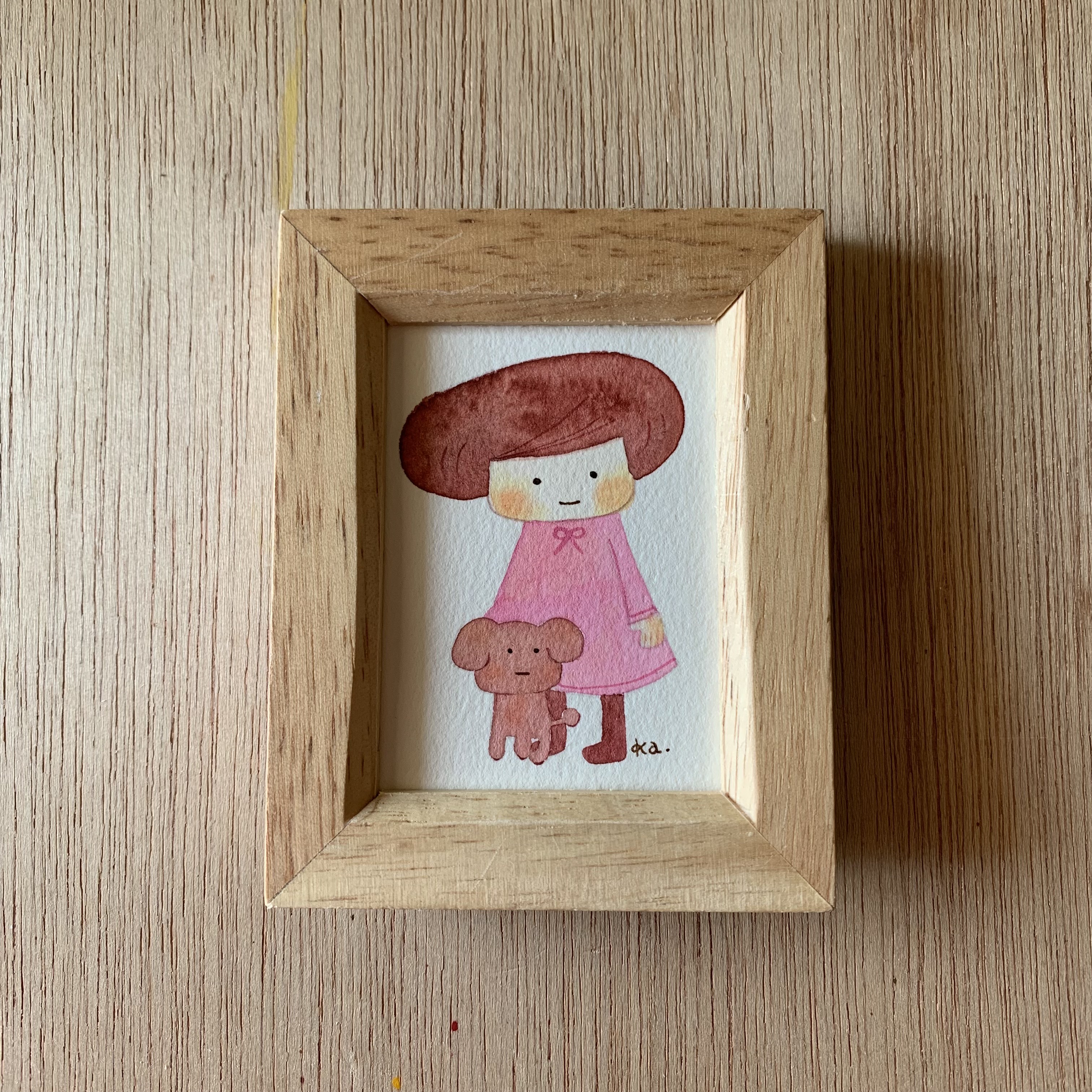 特集掲載作品「もっともっと」ミニ額　原画 7,238円