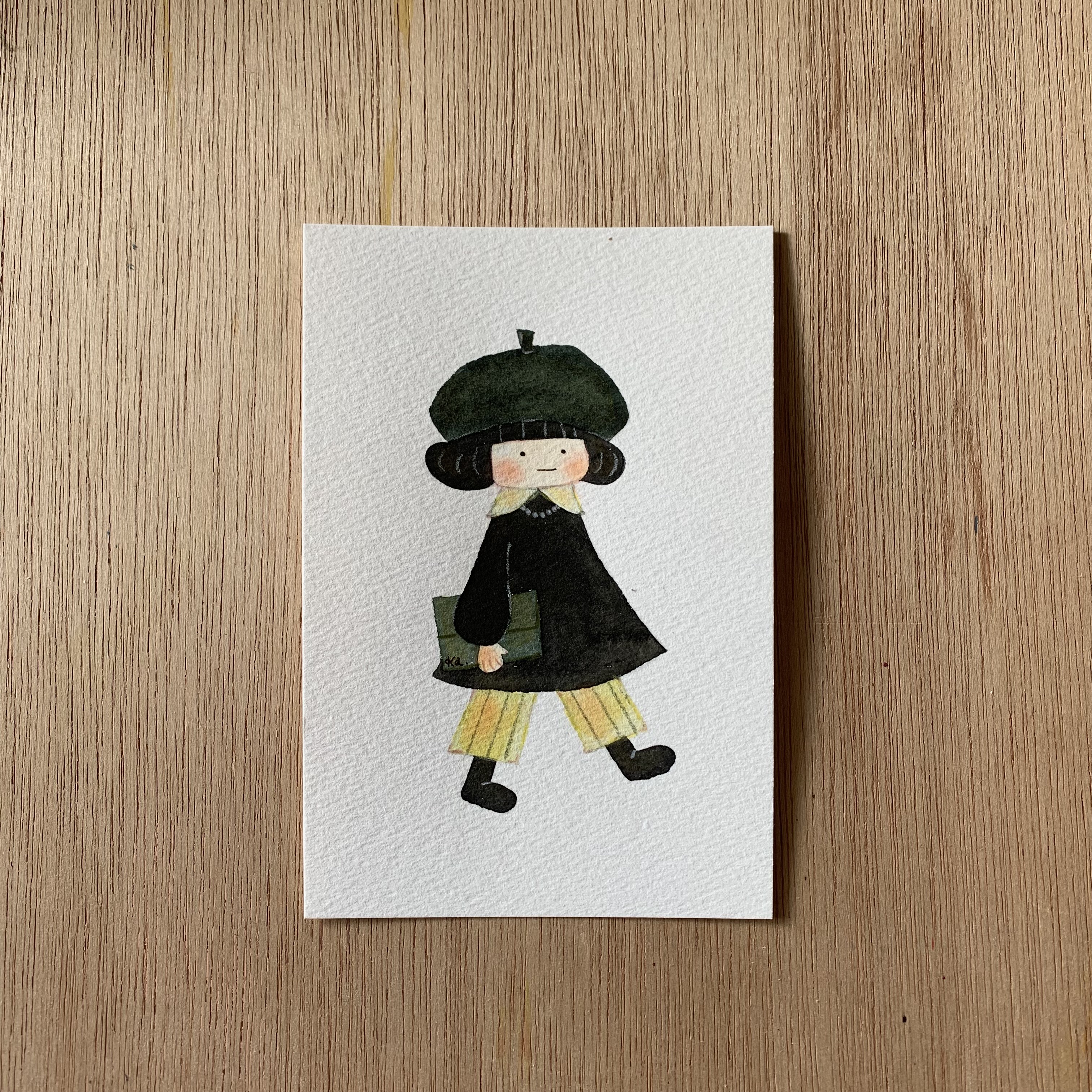 「青い絵の具を買いに行く日」原画　送料無料