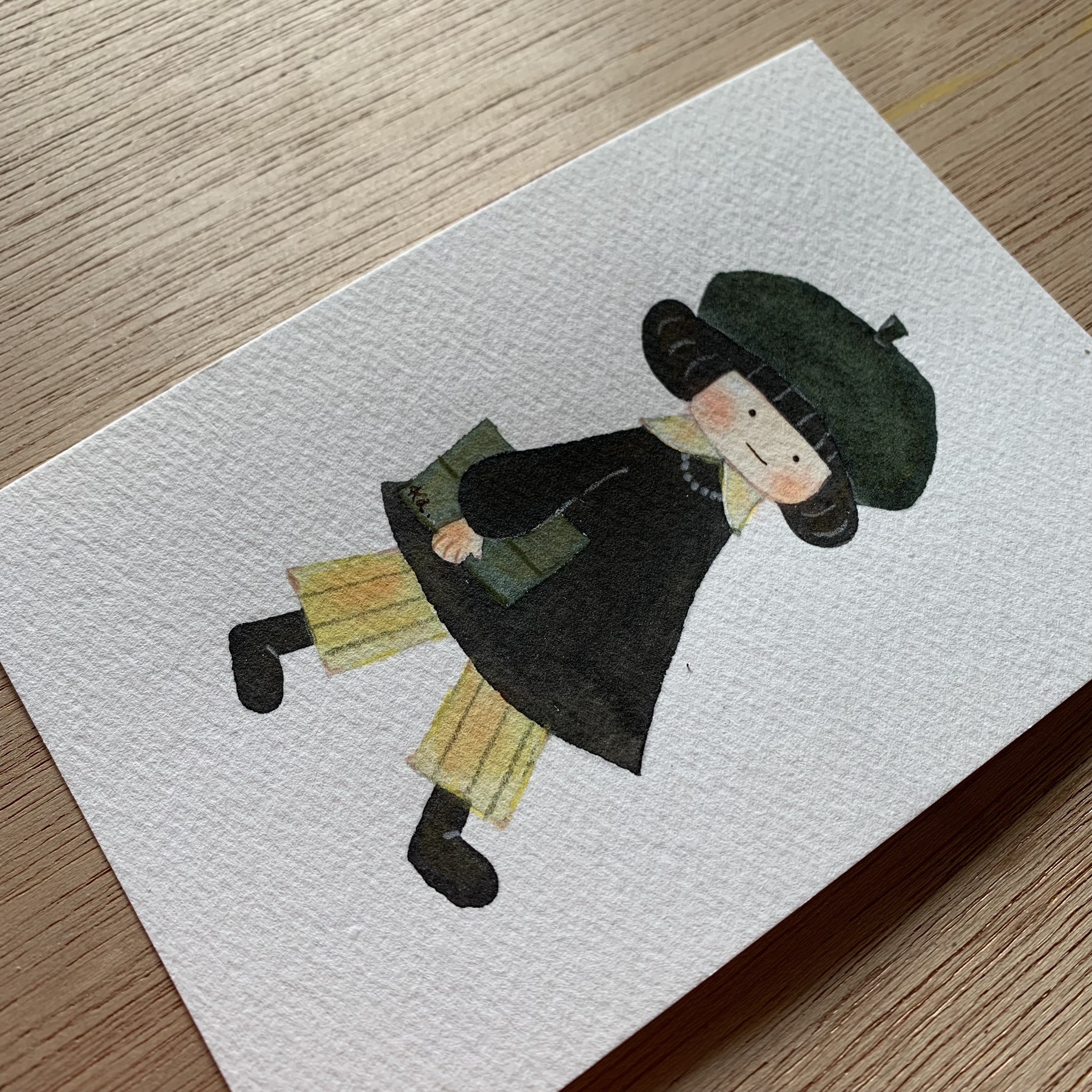 「青い絵の具を買いに行く日」原画　送料無料