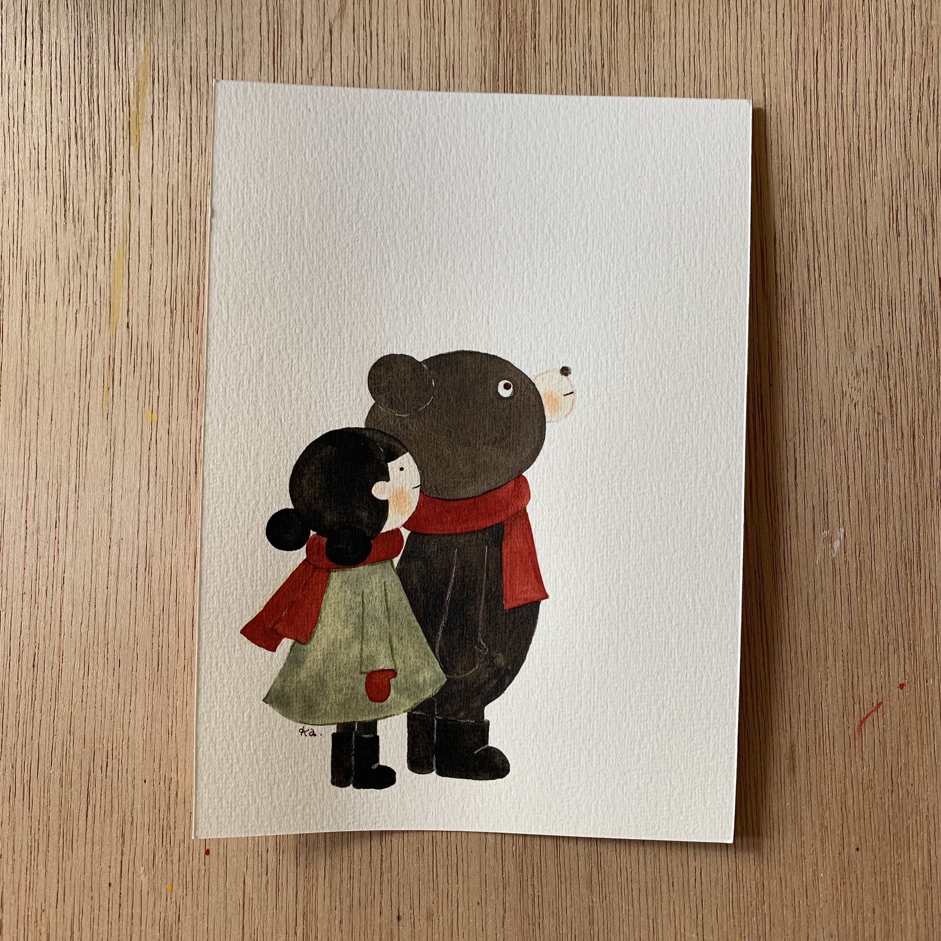 「雪がやんだら」原画　送料無料