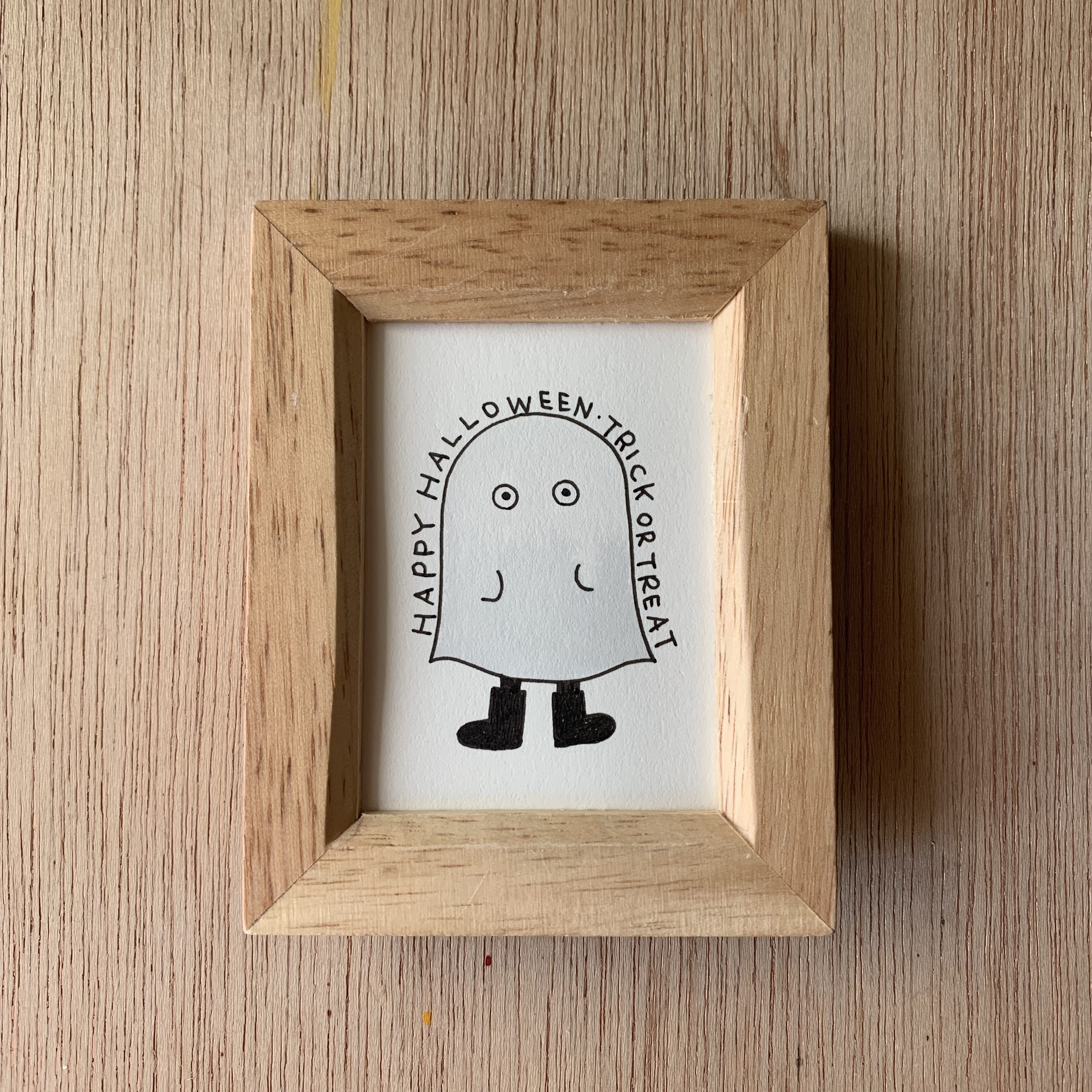 ミニ額入り原画「僕の仮装」 6,424円