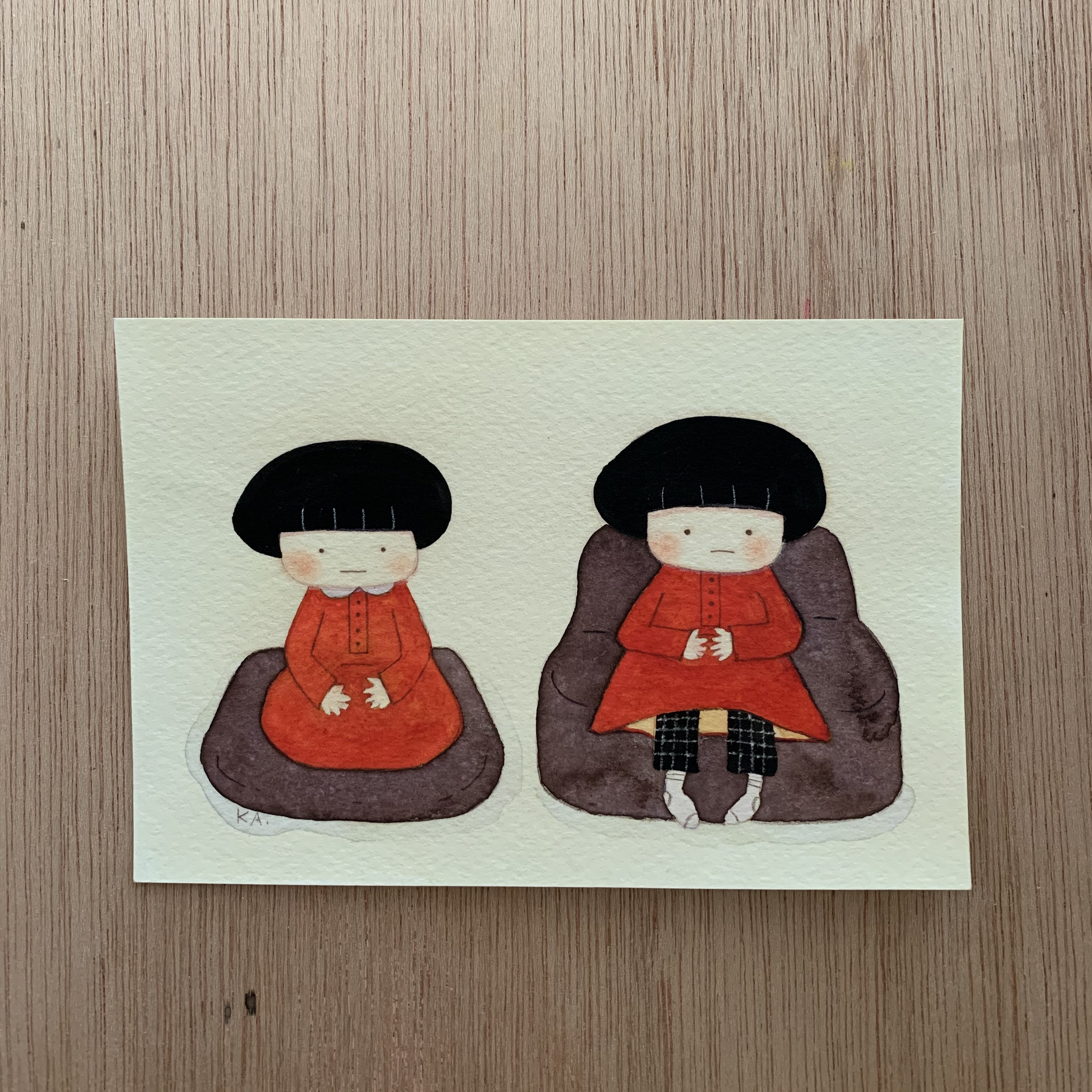 「sit-down」原画　送料無料