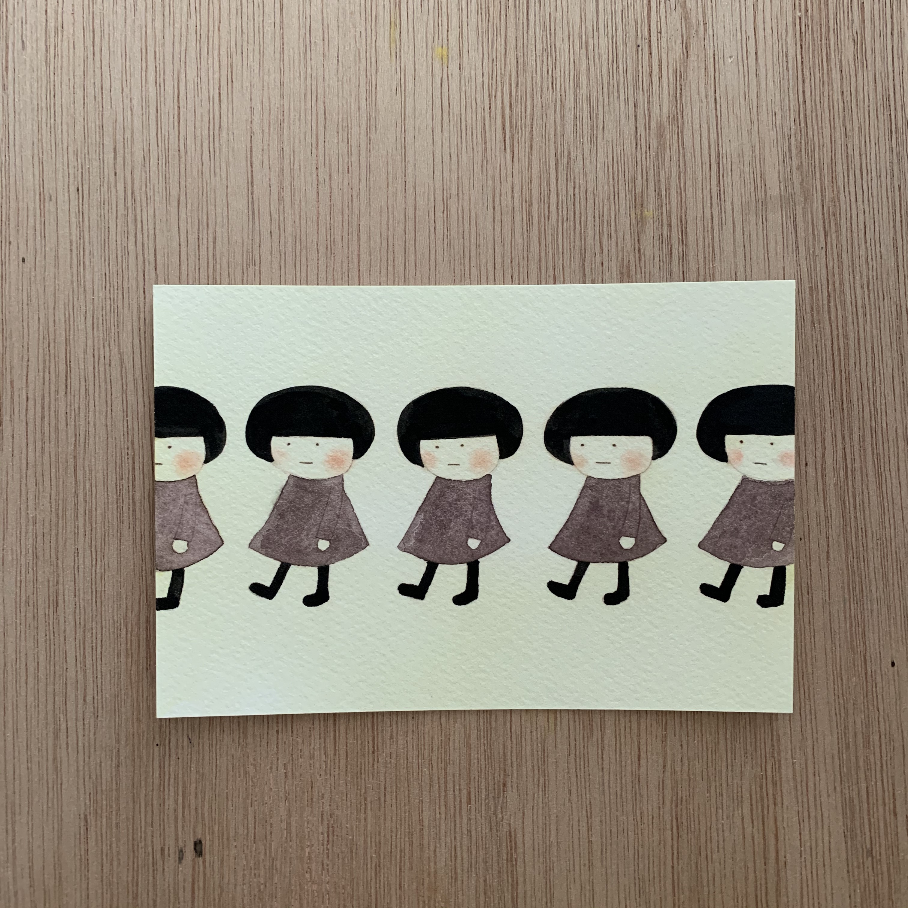 「歩く歩く歩く」原画　送料無料