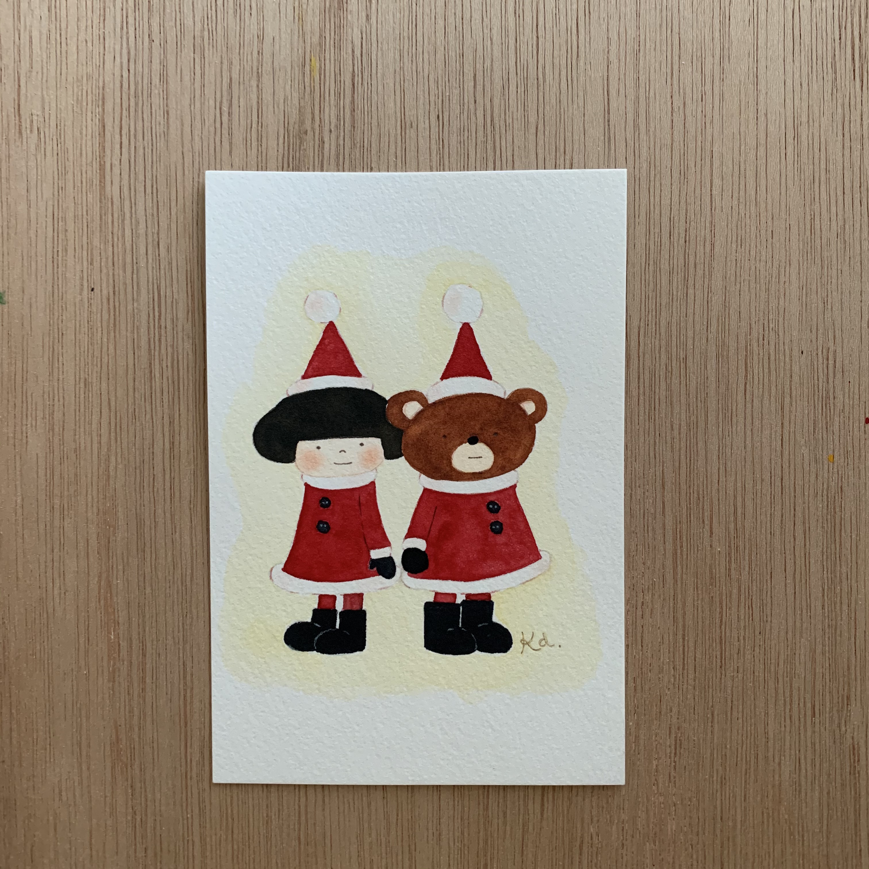 「サンタさんになった」原画　送料無料