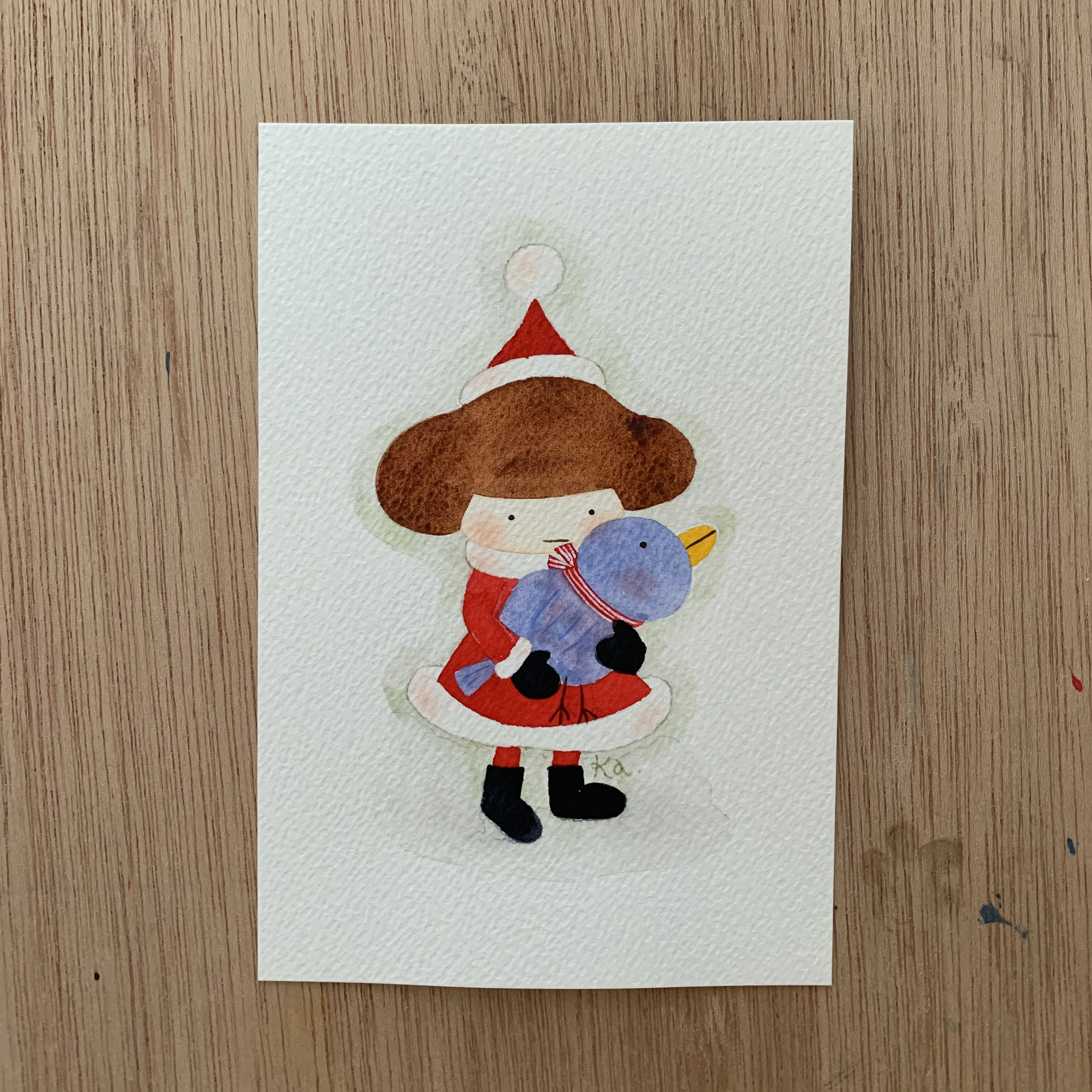 「大きい鳥さん」原画　送料無料