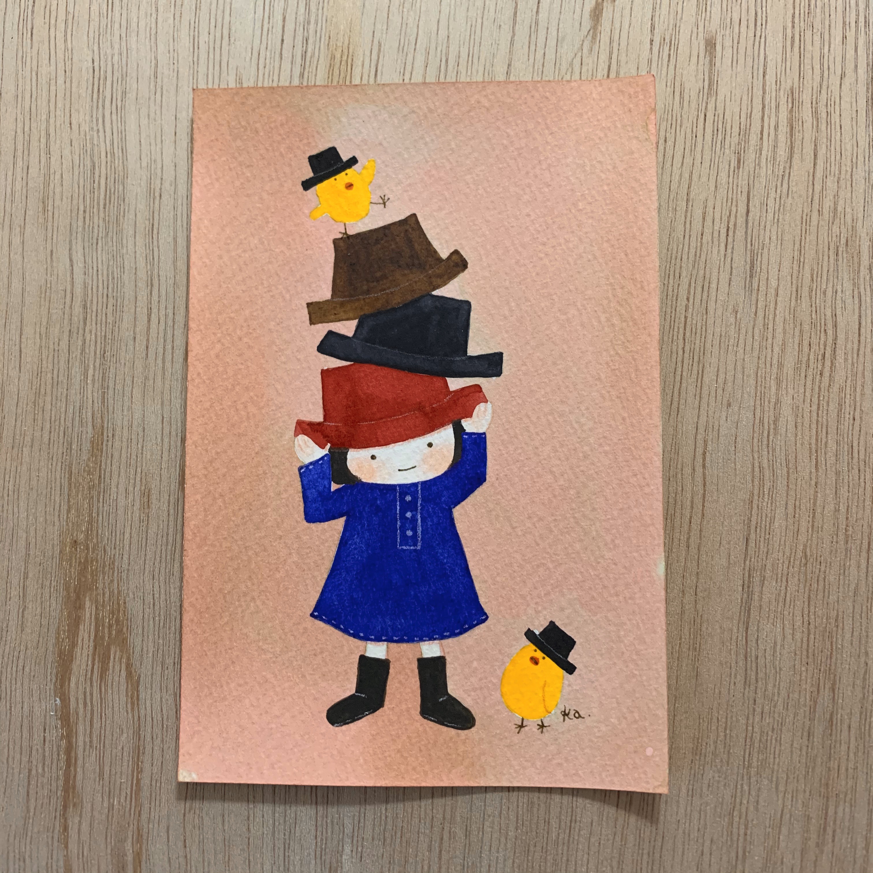 「hat!」原画　送料無料