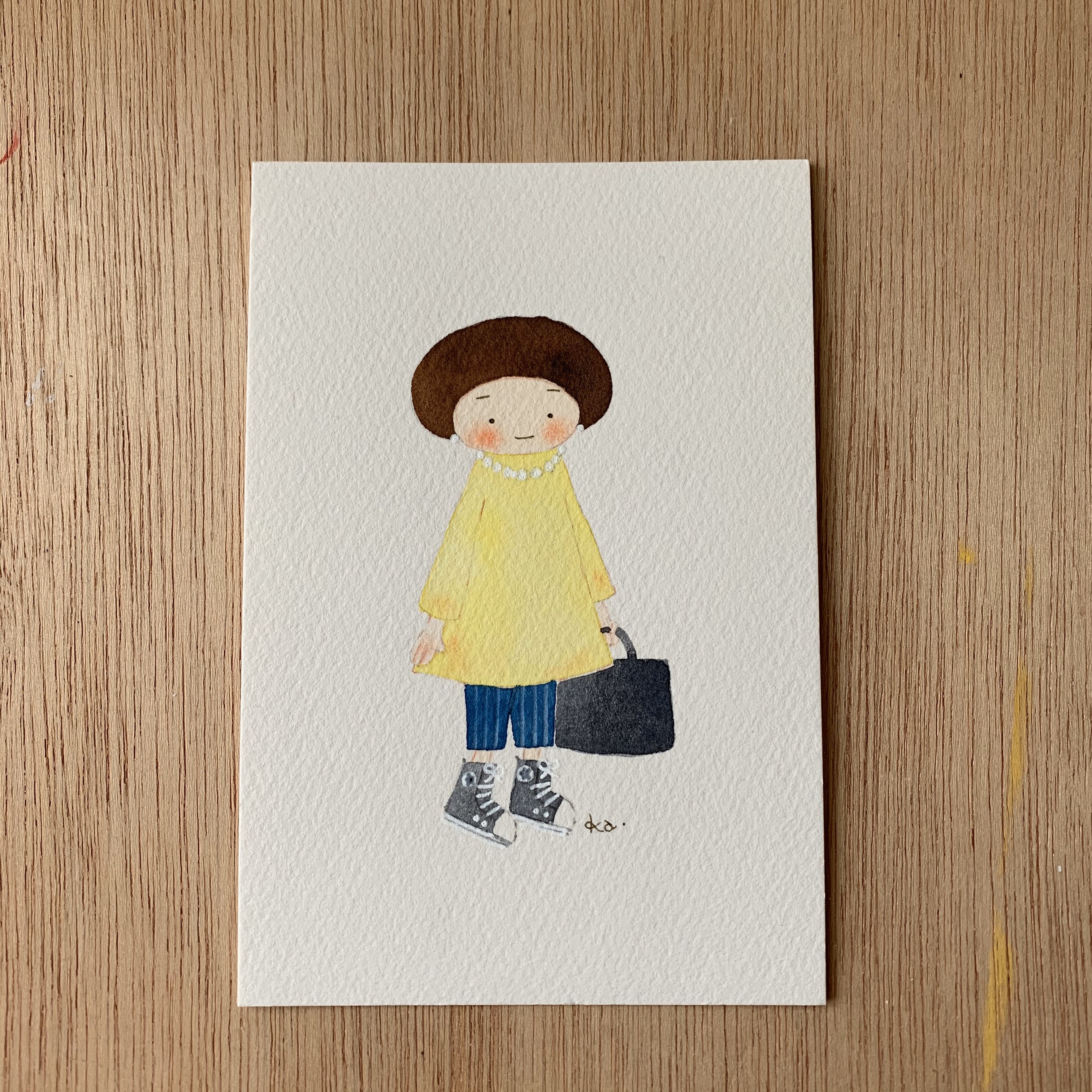 「スニーカーコーデ」　原画　送料無料