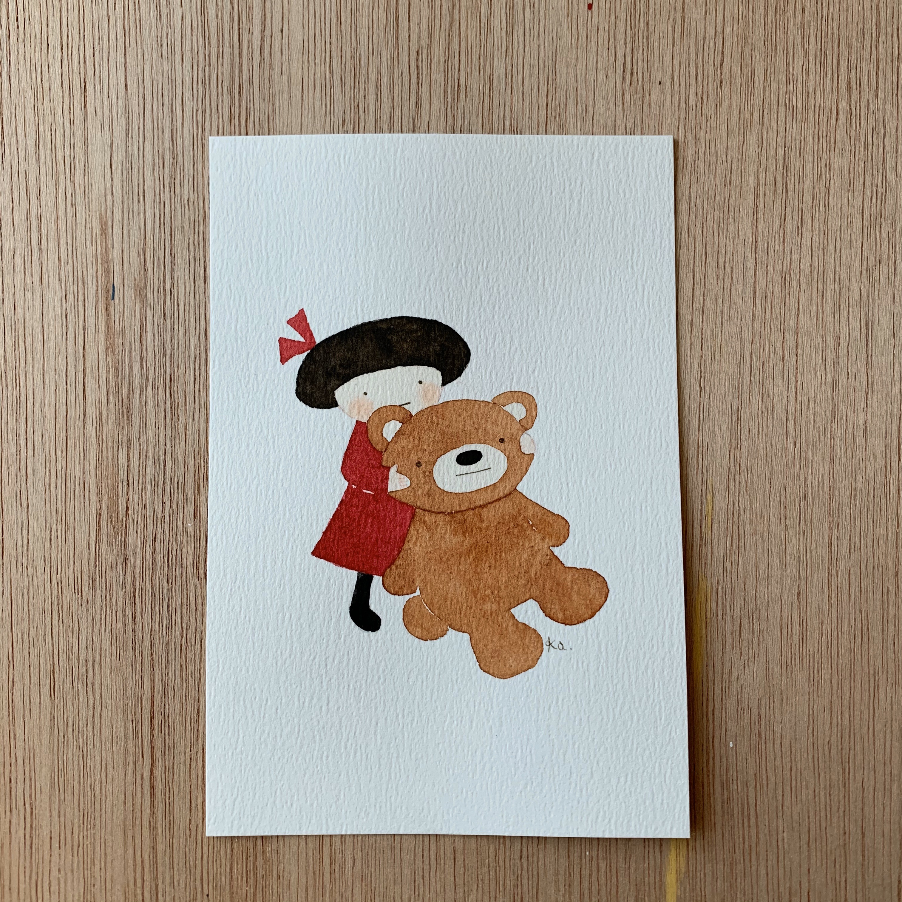 「にらめっこ」　原画　送料無料