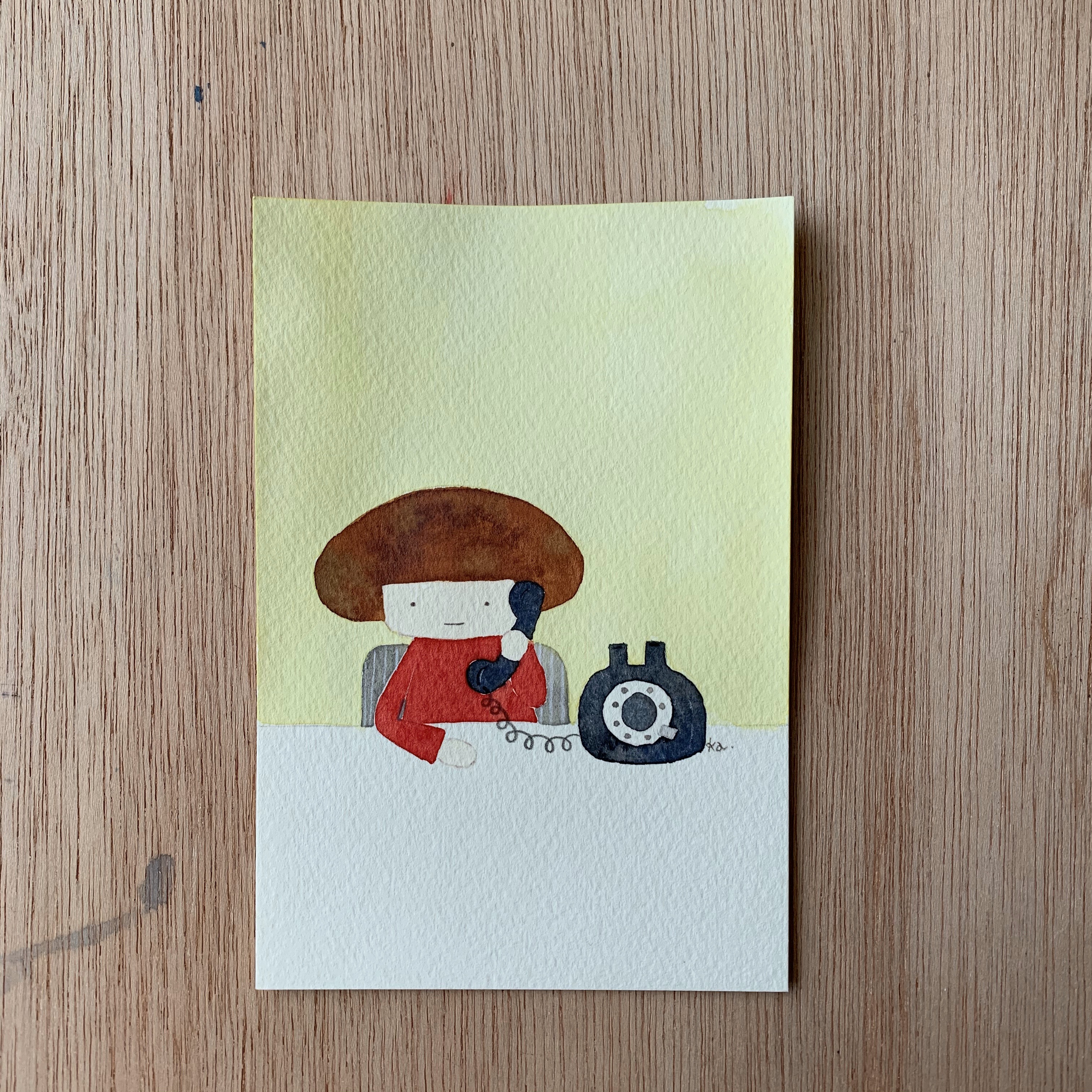 「もしもし」　原画　送料無料