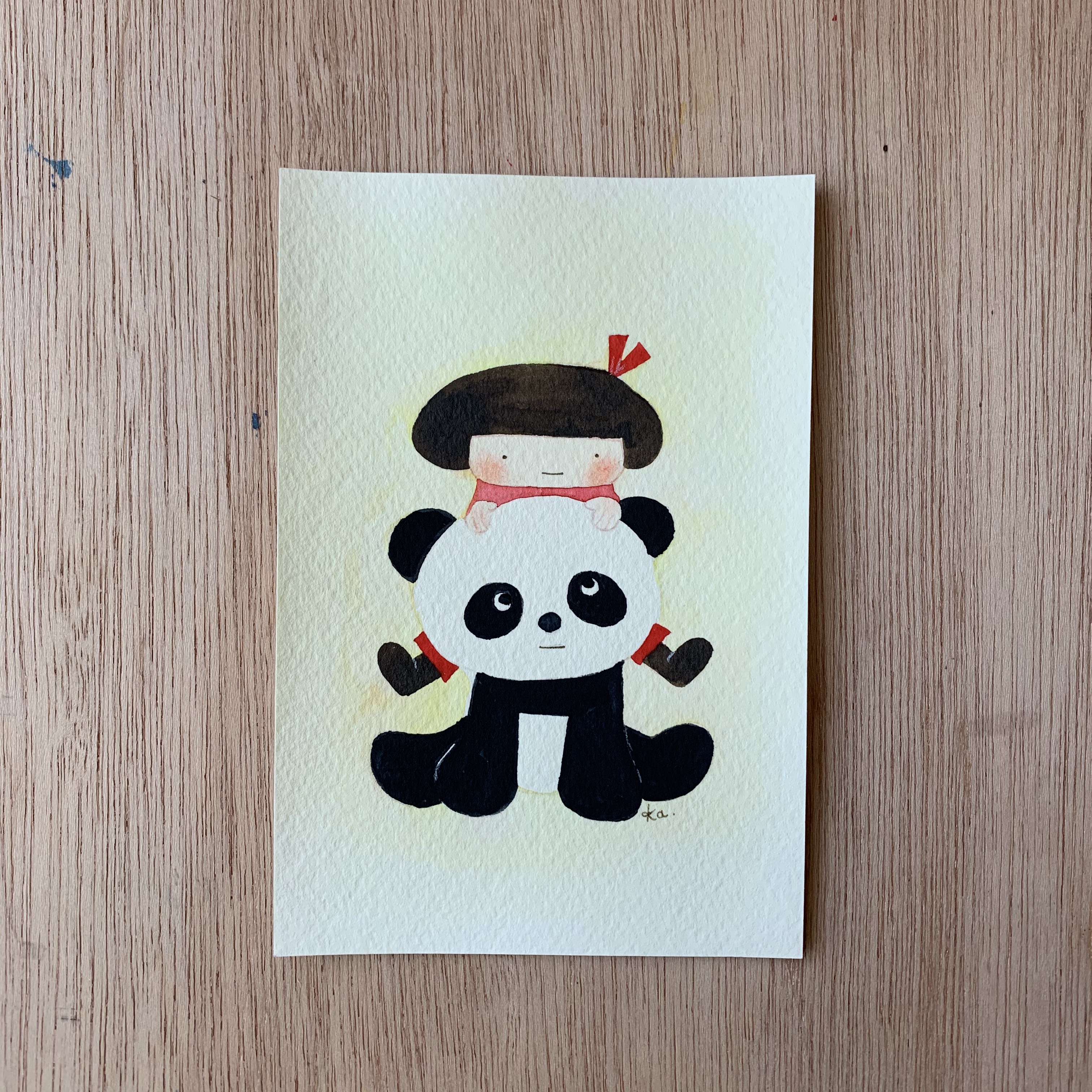 「パンダの景色」　原画　送料無料