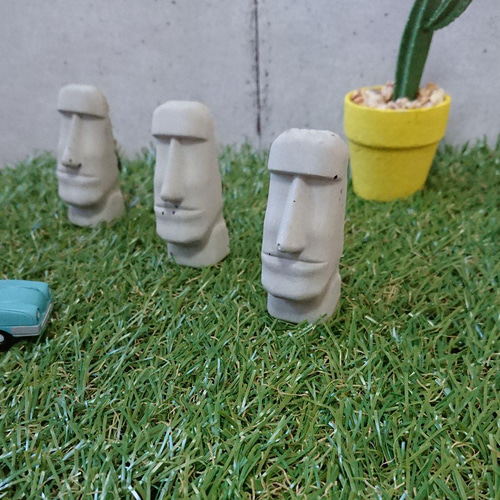 セメントモアイ像オブジェ その他インテリア雑貨 WOOD PAIN 通販