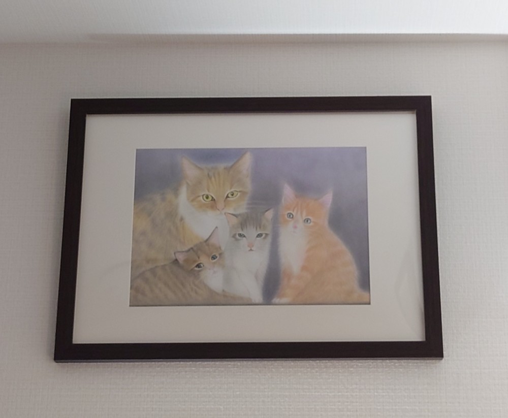 【原画】Animal-eyes『パンダ』(パステル画) 色鉛筆画パステル画猫の絵原画三毛猫16