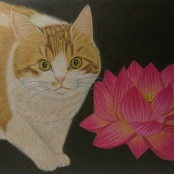 【B5】猫さんのリアルな似顔絵オーダーメイド【マット入りの額つき】 1枚目の画像