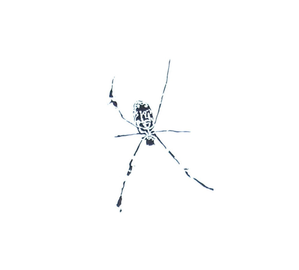 ＜女郎蜘蛛＞-手でペイントされたシンプルなＴシャツ「受注生産」Unisex 3枚目の画像