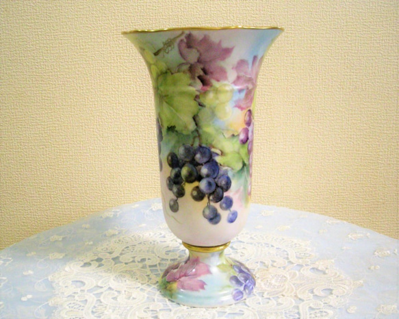 ♡hand painting vase (花瓶)高さ２５㎝ 4枚目の画像