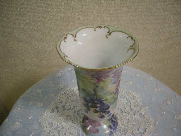 ♡hand painting vase (花瓶)高さ２５㎝ 5枚目の画像