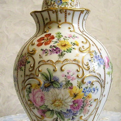 ♥hand painted  vase (飾り壺） 3枚目の画像