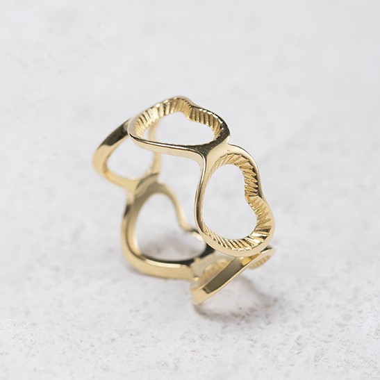 ＜受注制作＞ハートのリング　SILVER　　0437