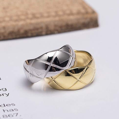 ＜受注制作＞リング　鏡面　シルバー　二色　0444