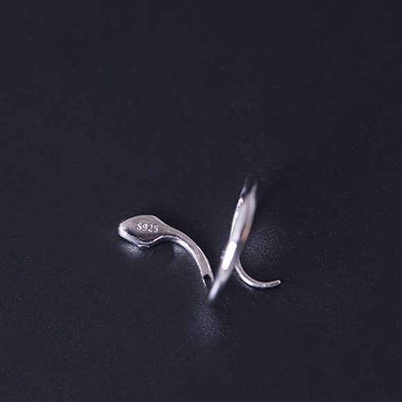 ＜受注制作＞ヘビのリング　スネーク　SILVER　0774 2枚目の画像