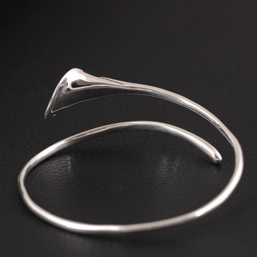 受注制作＞オランダカイウのバングル 花 カラー シルバー B003 （受注  