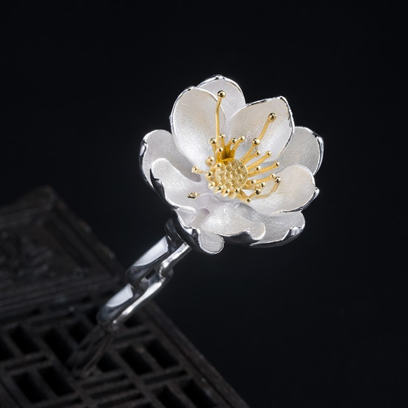 受注制作＞蓮の花のかんざし ハス はす シルバー K014 かんざし Vary 