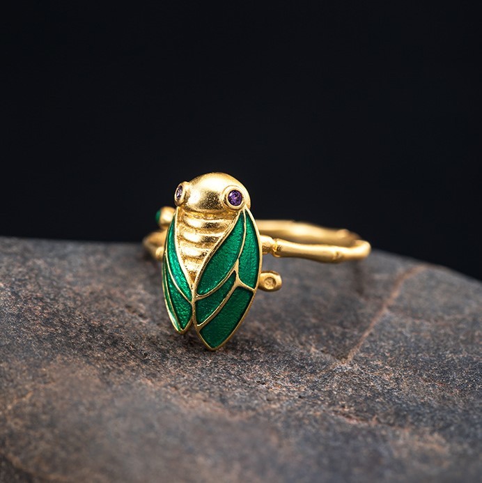 ＜受注制作＞蝉のリング　せみ　シルバー　夏　R059 9,984円