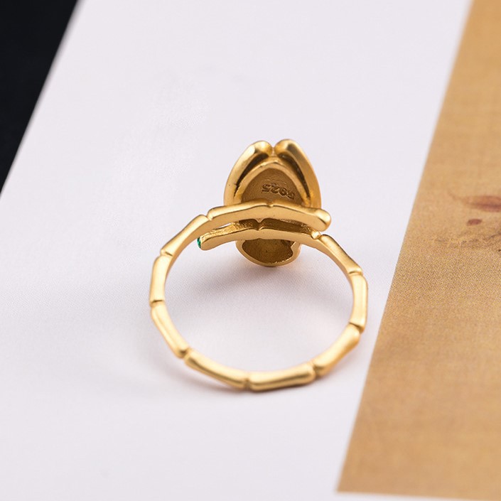 ＜受注制作＞蝉のリング　せみ　シルバー　夏　R059