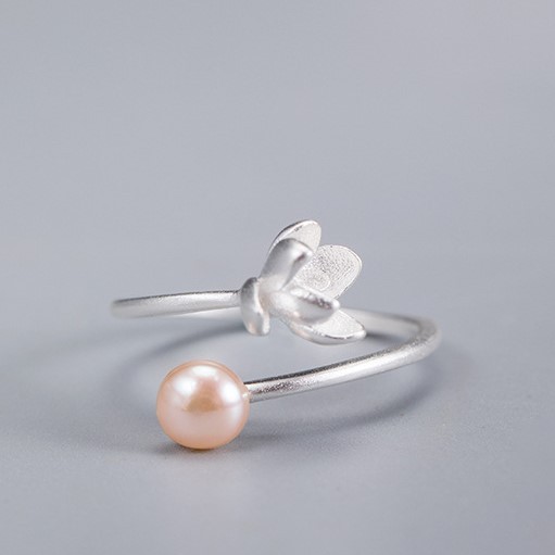 ＜受注制作＞ハクモクレンのリング　白木蓮　シルバー　R062