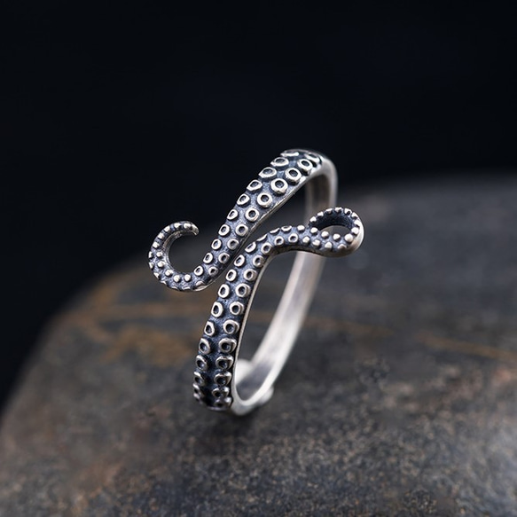 受注制作＞たこのリング タコ シルバー R068 指輪・リング Vary 通販