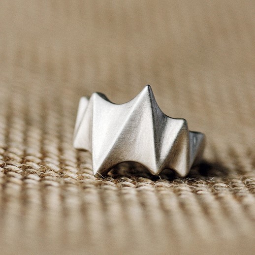 ＜受注制作＞リング　マット　メンズ　シルバー　R085