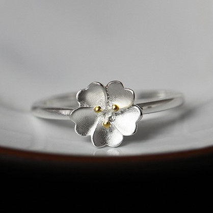 ＜受注制作＞桜のリング　さくら　シルバー　R130