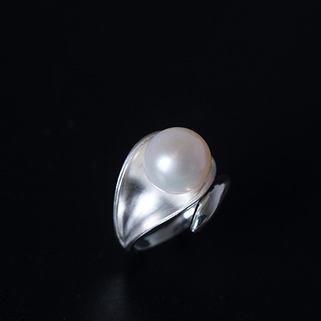 ＜受注制作＞パールのリング　シルバー　パール　R135