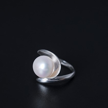 ＜受注制作＞パールのリング　シルバー　パール　R135
