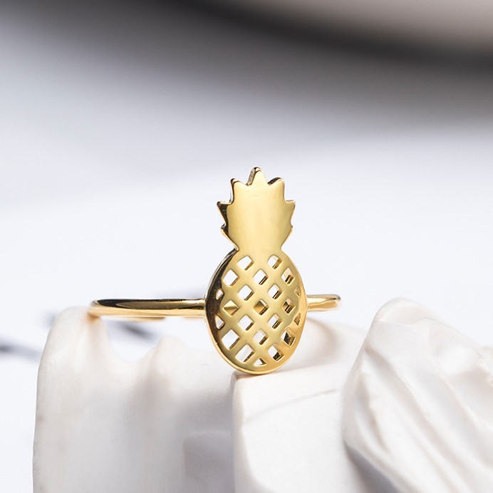 ＜受注制作＞パイナップルのリング　プレゼント　自分にご褒美　　R140
