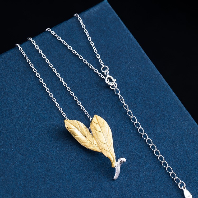 ＜受注制作＞葉っぱのペンダント　はっぱ　シルバー N026