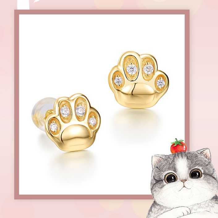 ＜受注制作＞肉球のペンダント　猫　ねこ　ギフト　自分にご褒美　0588