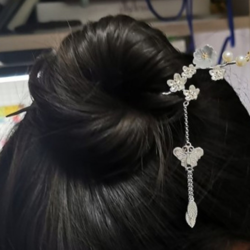 サンカヨウのかんざし 朝露を吸って花びらが透明になる k006 かんざし  