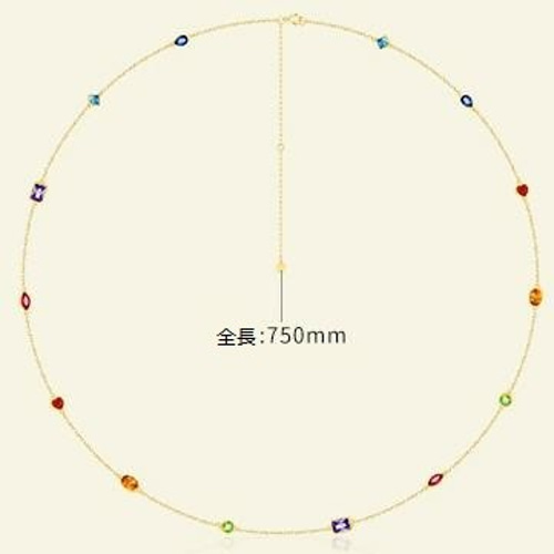 新しく着き 受注制作＞ネックレス カラフル シルバー925 ジルコニア 0155 ネックレス・ペンダント