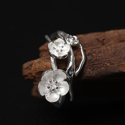 受注制作＞梅の花のリング シルバー 0295 指輪・リング Vary 通販  